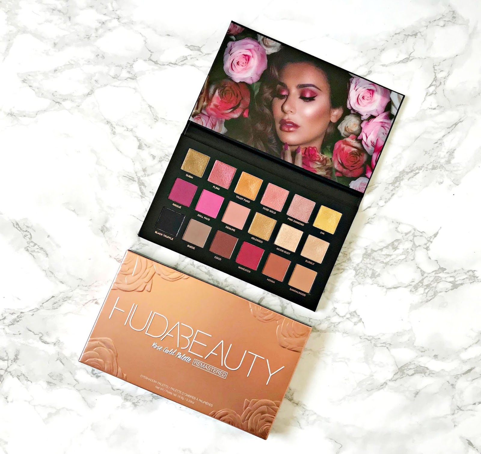 Review Huda Rose Gold Remastered Palette Beautylymin